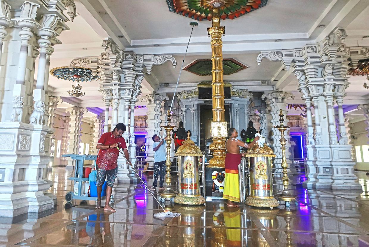 Temples prepare to greet visitors