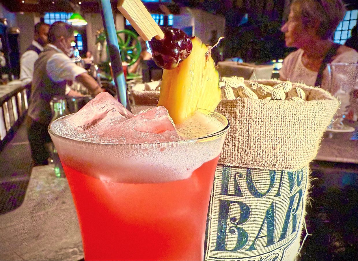 The Long Bar at Raffles has been serving Singapore Sling for over 100 years.