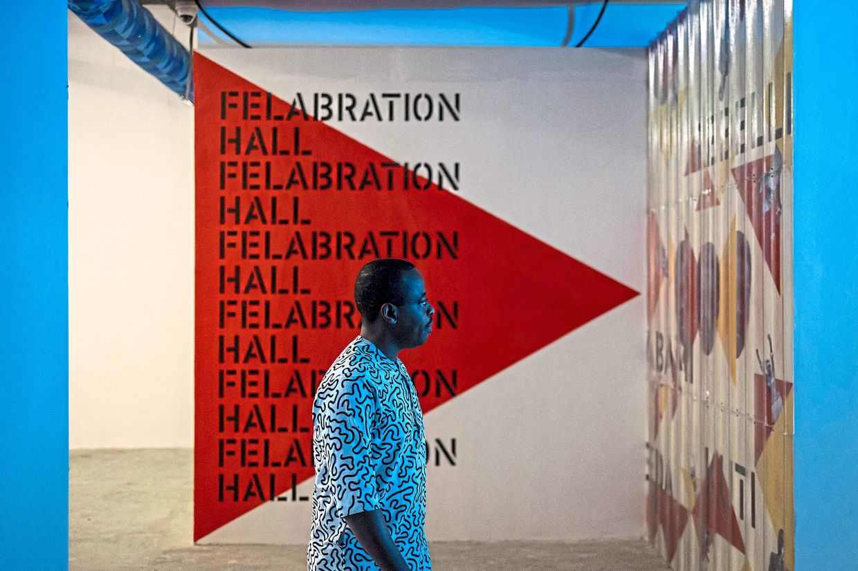 Fela Kuti has now received official posthumous recognition 28 years after his death, with Lagos State supporting the exhibition. Photo: AFP