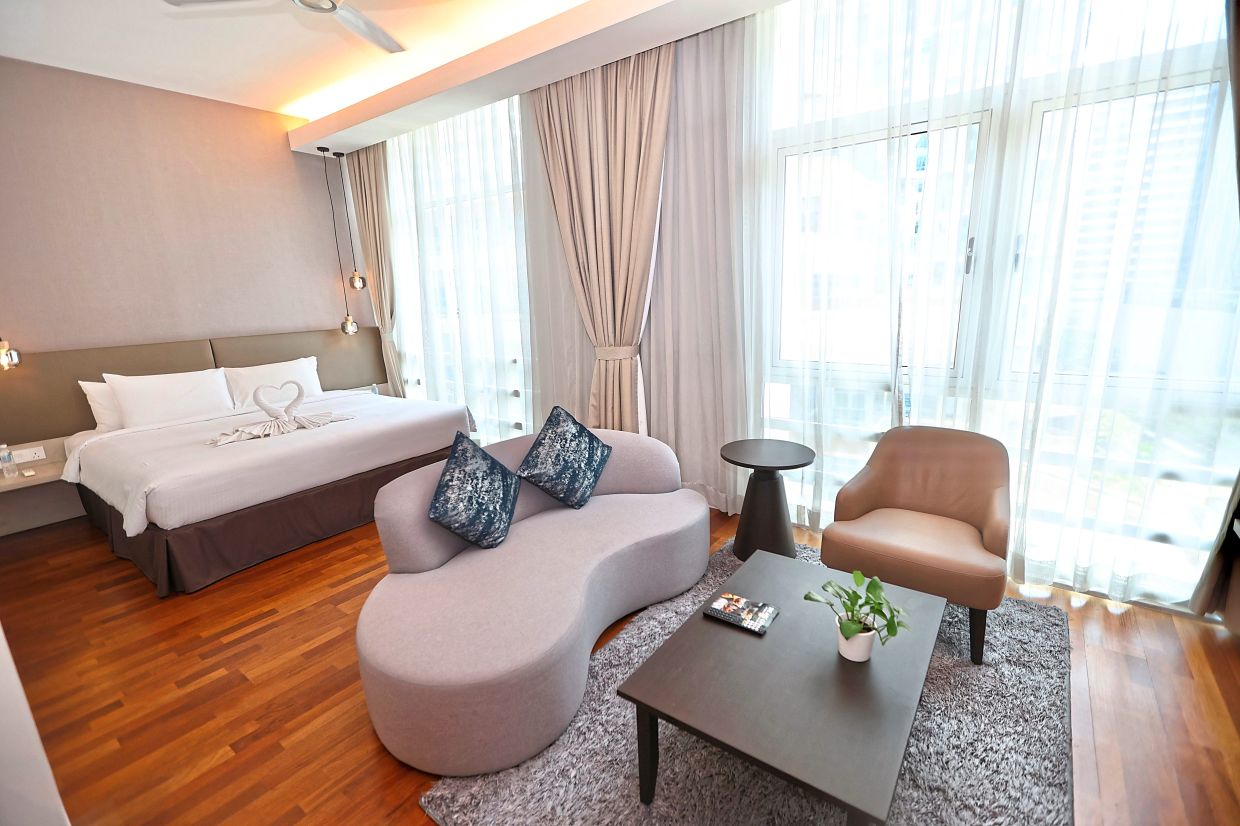 The rooms span from cosy studios to expansive penthouses with home-like comfort.