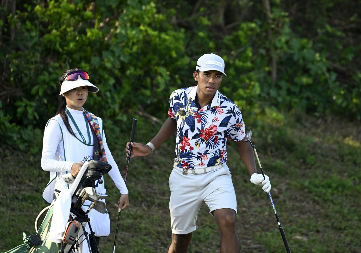 Shariffuddin Ariffin of Malaytsia pictured during Round Two on Friday October 17, 2025 at the Macau Golf and Country Club during the SJM Macao Open. The US$1 million Asian Tour event is staged from October 16-19, 2025. -- Picture by Paul Lakatos/IMG.