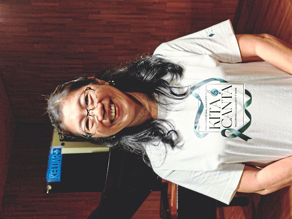 Chin says that singing makes her feel lighter and happier. - ZALINA MOHD SOM