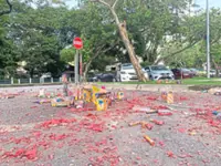 Debris shocker at Astaka carpark