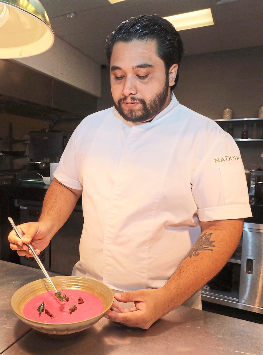 Yavhin says that dishes like beetroot pachadi are easy to prepare and tasty. —SAMUEL ONG/The Star