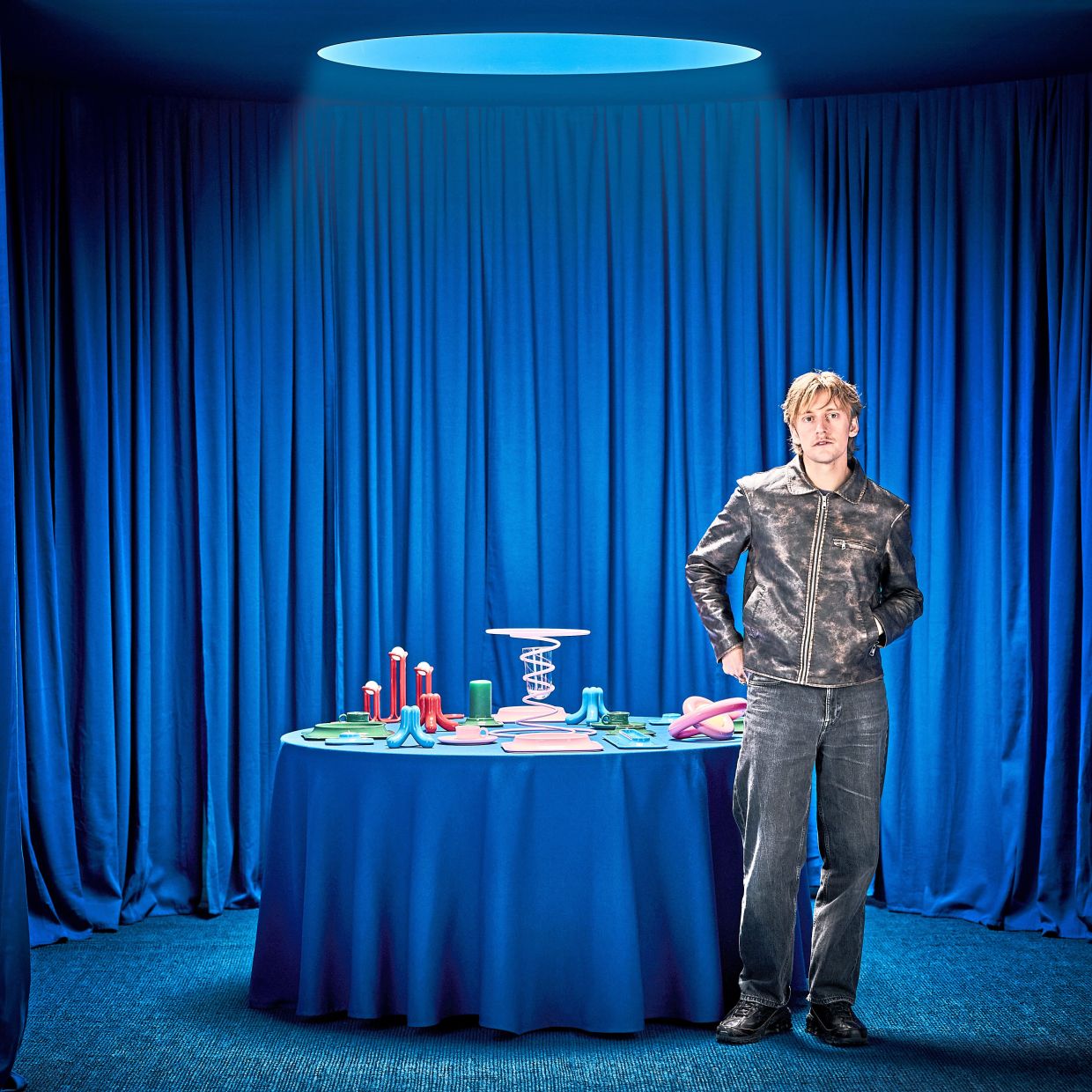 Westman with his whimsy, fun and colourful yet functional collection.