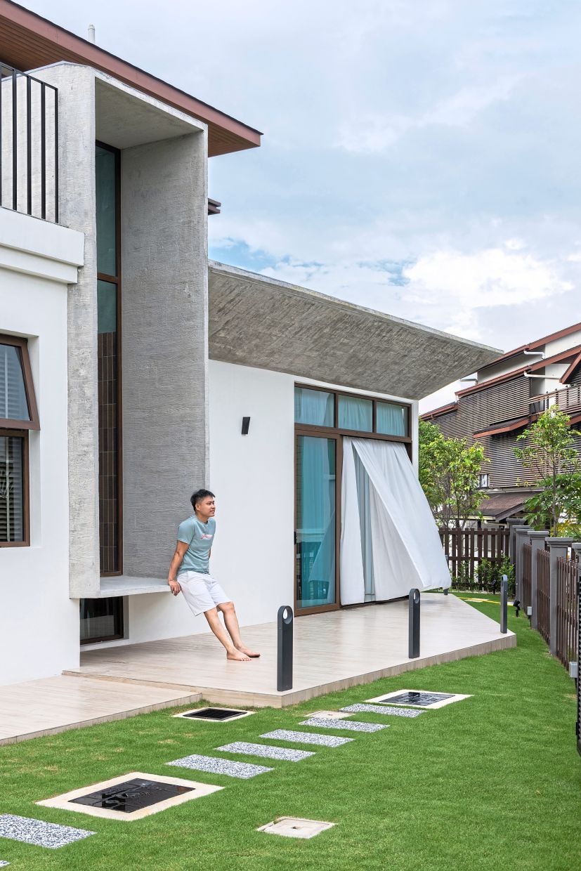 The concrete ribbon embodies both form and function.