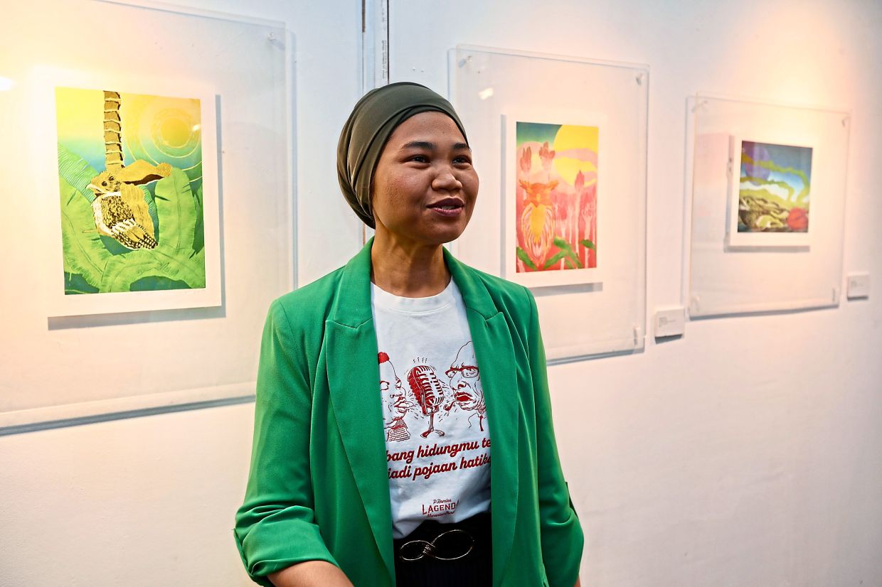 Nazura, who presented the Barehands Residency case study in Sao Paulo, hopes more young artists will pursue opportunities abroad and forge meaningful collaborations. Photo: The Star/Low Lay Phon 