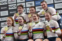 Cycling-Golden Dutch dominate day one of world track championships