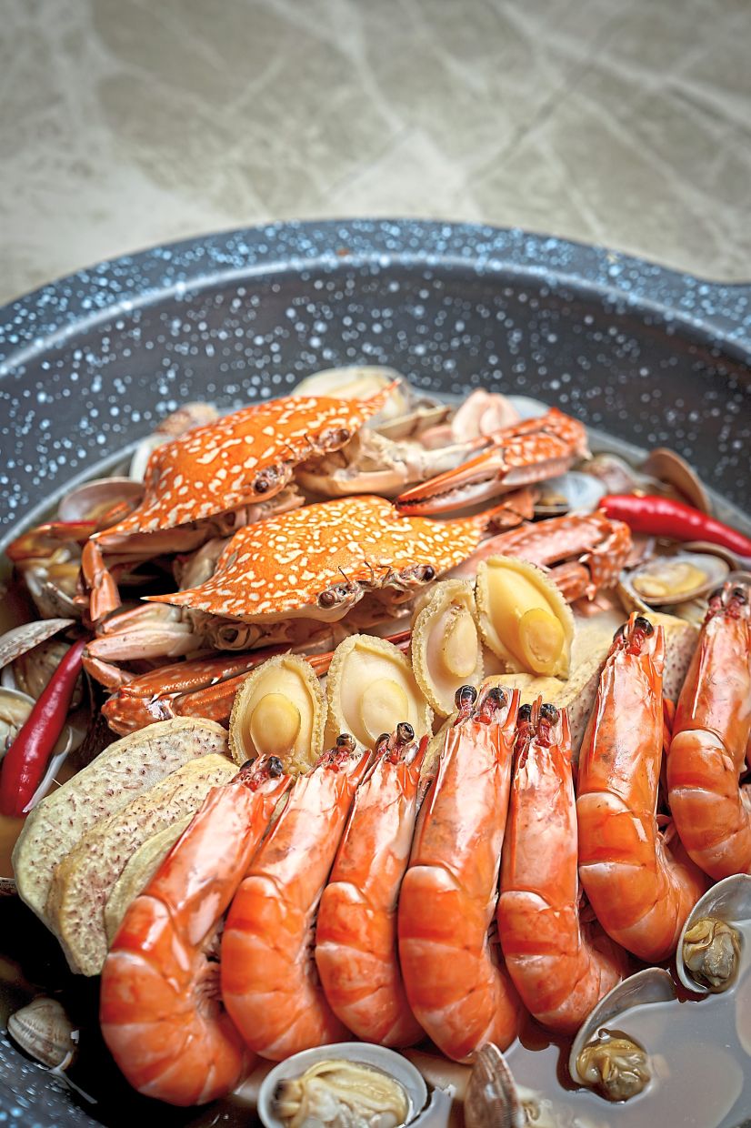 The signature crab king pot at the restaurant recently bagged the prestigious Black Pearl Dish award. — Fu Pot