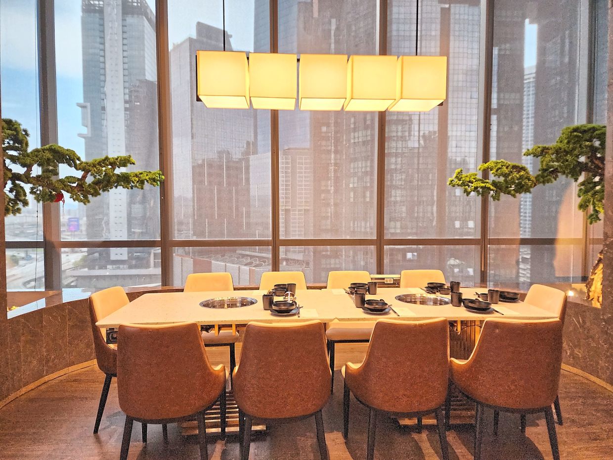 The restaurant has eight beautifully appointed private rooms. — ABIRAMI DURAI/The Star