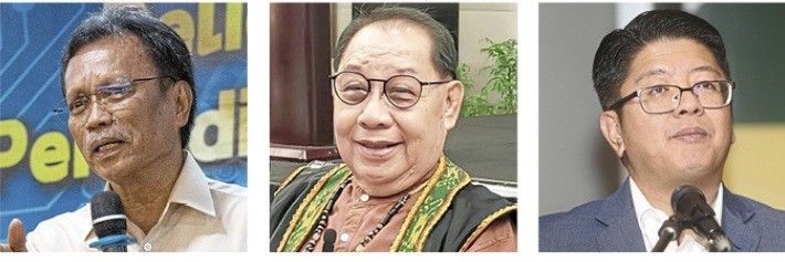 Possible blips: (From left) Shafie and Kitingan facing court cases and Benedick quitting as minister could have a seismic effect on the upcoming Sabah polls. — Filepics/The Star