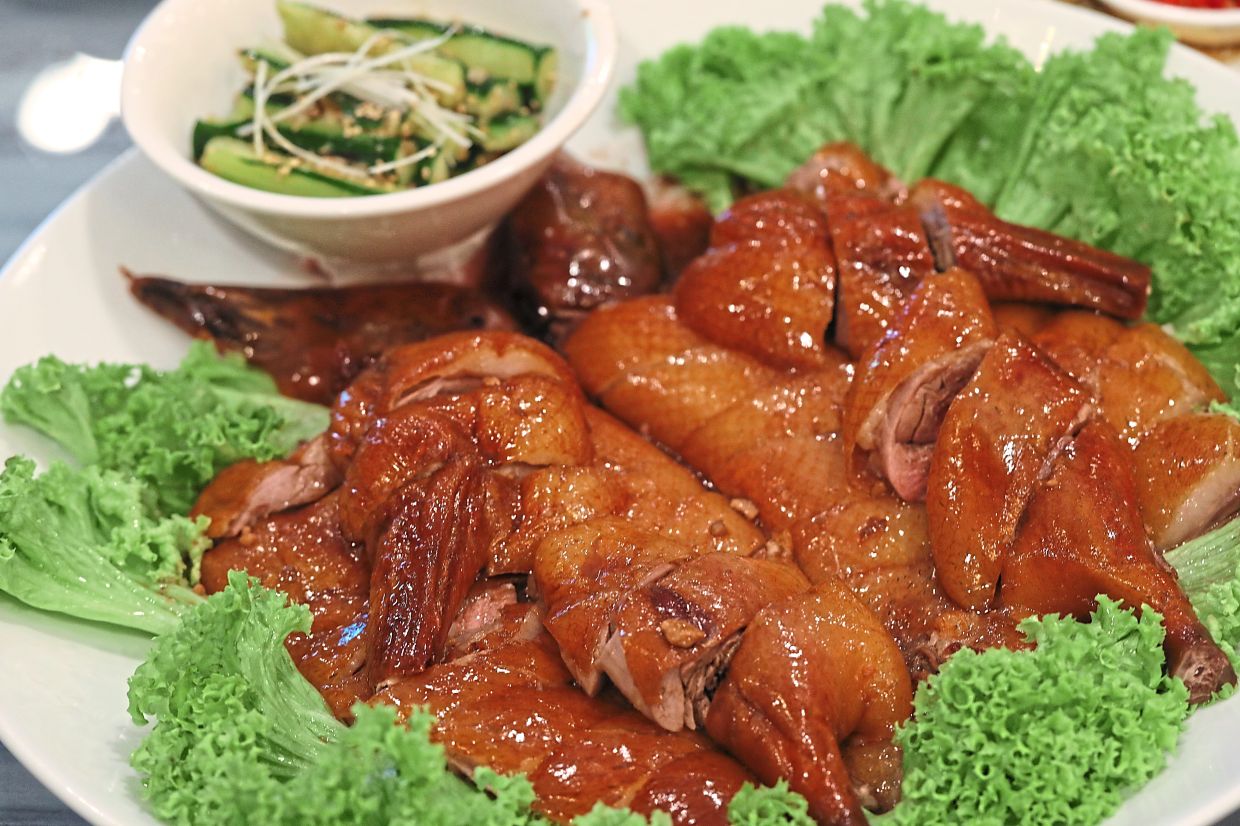 Roasted black Chinese goose is one of the signature dishes at Concorde Hotel's Chinese restaurant, Xin Cuisine.