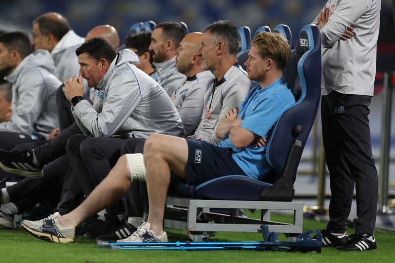 Soccer-Napoli's De Bruyne sidelined with thigh injury