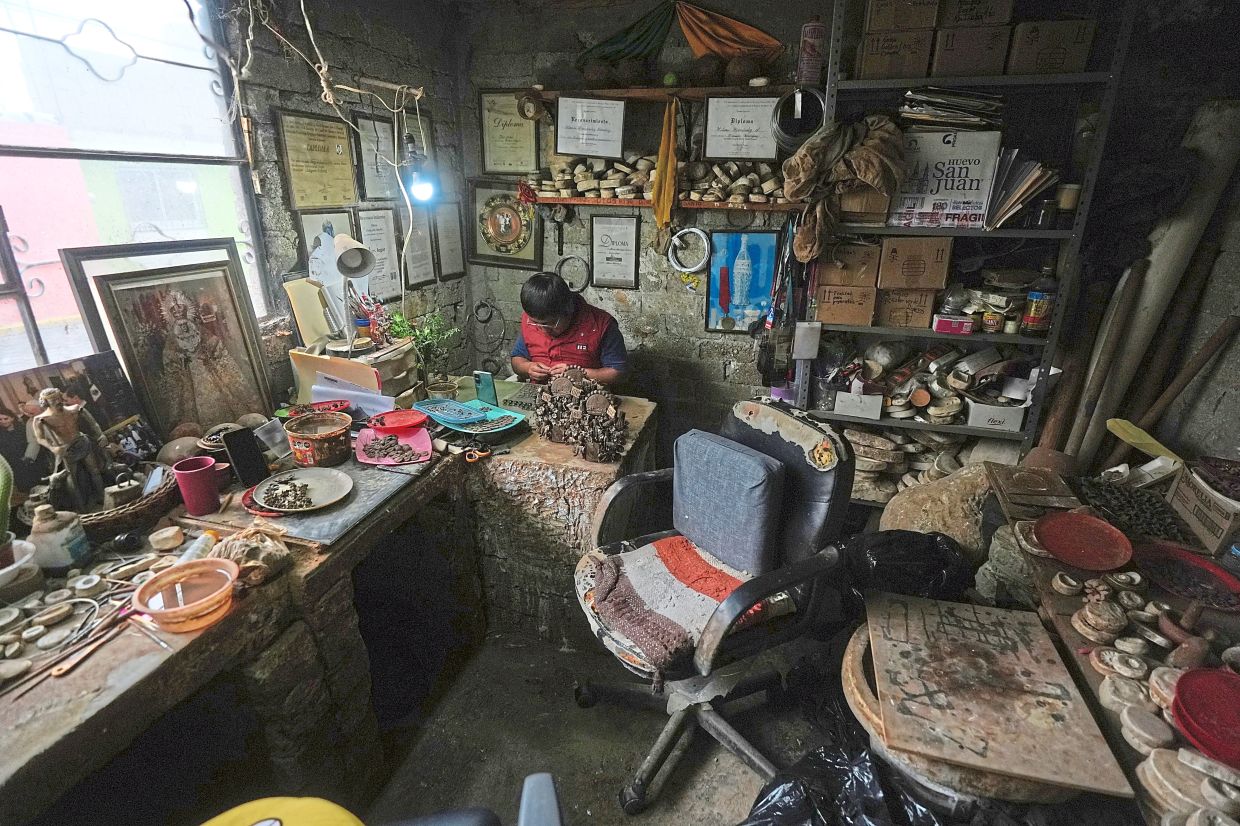 Hernandez’s ancestors have crafted clay pieces for as long as he can remember.