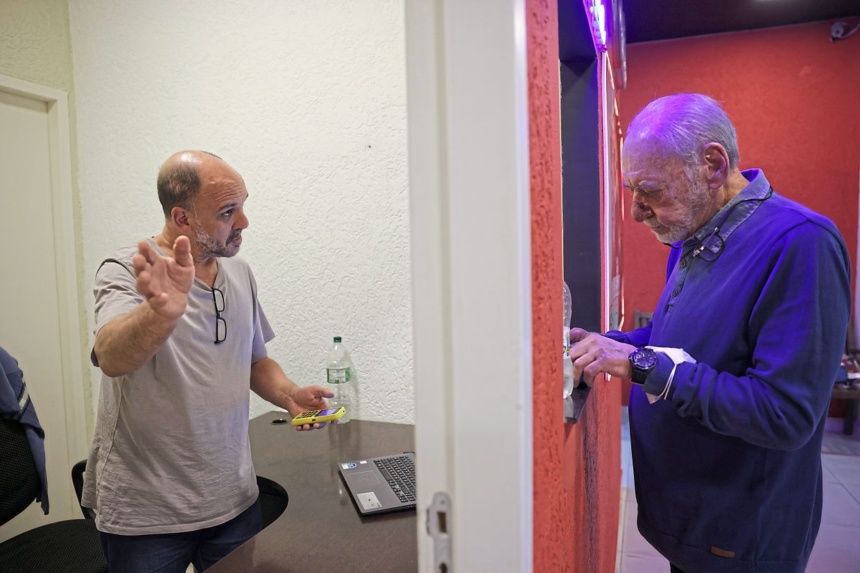 To buy in advance, customers must send Costa (left) a WhatsApp message to reserve directly.