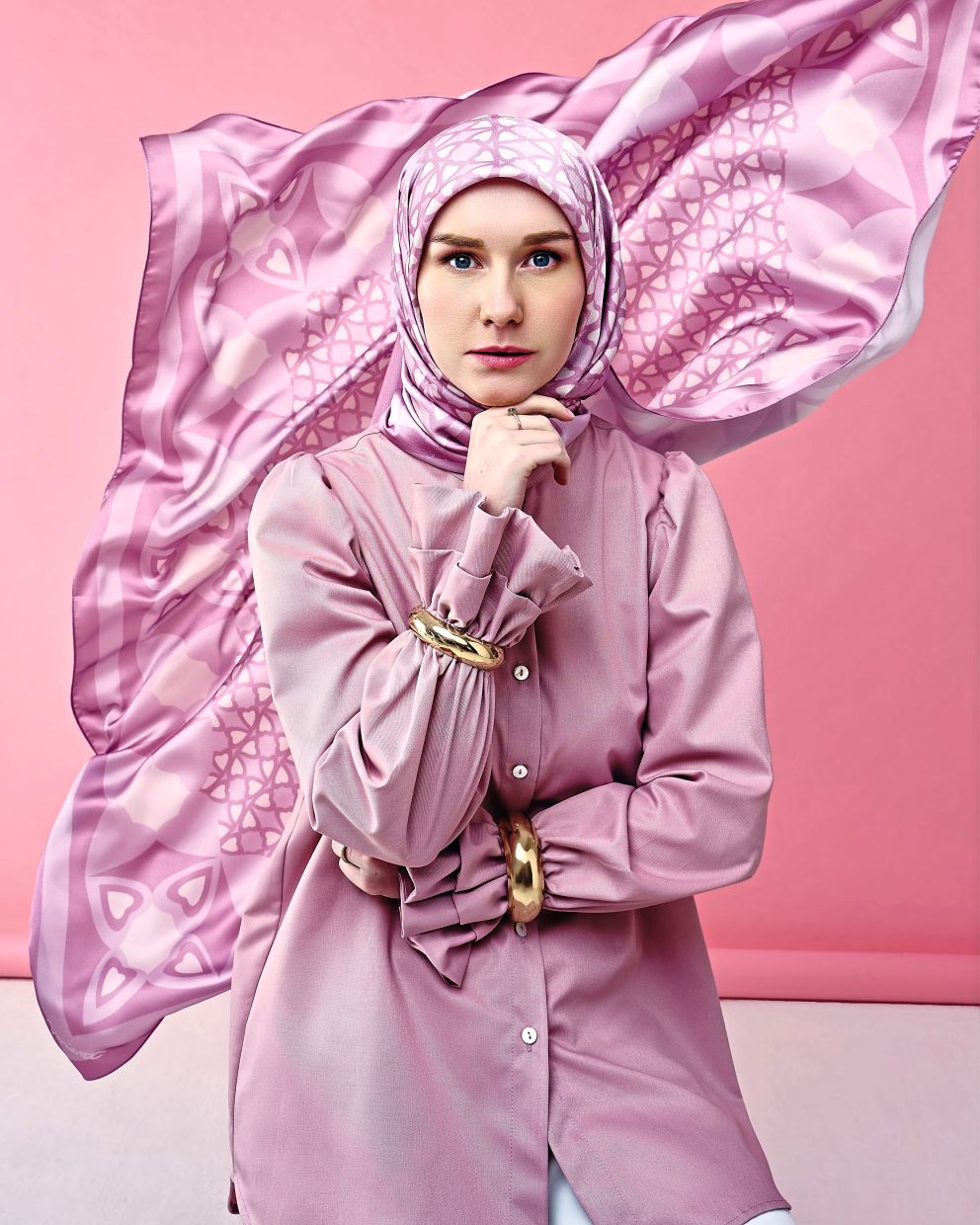 The blueprint for Leslie Variyan's latest capsule collection in conjunction with Pink October, he says, was inspired by the strength and resilience he sees in survivors. Photo: AM Studio Photos/AIZUDDIN MUHAMAD FARIDZ WAJDI