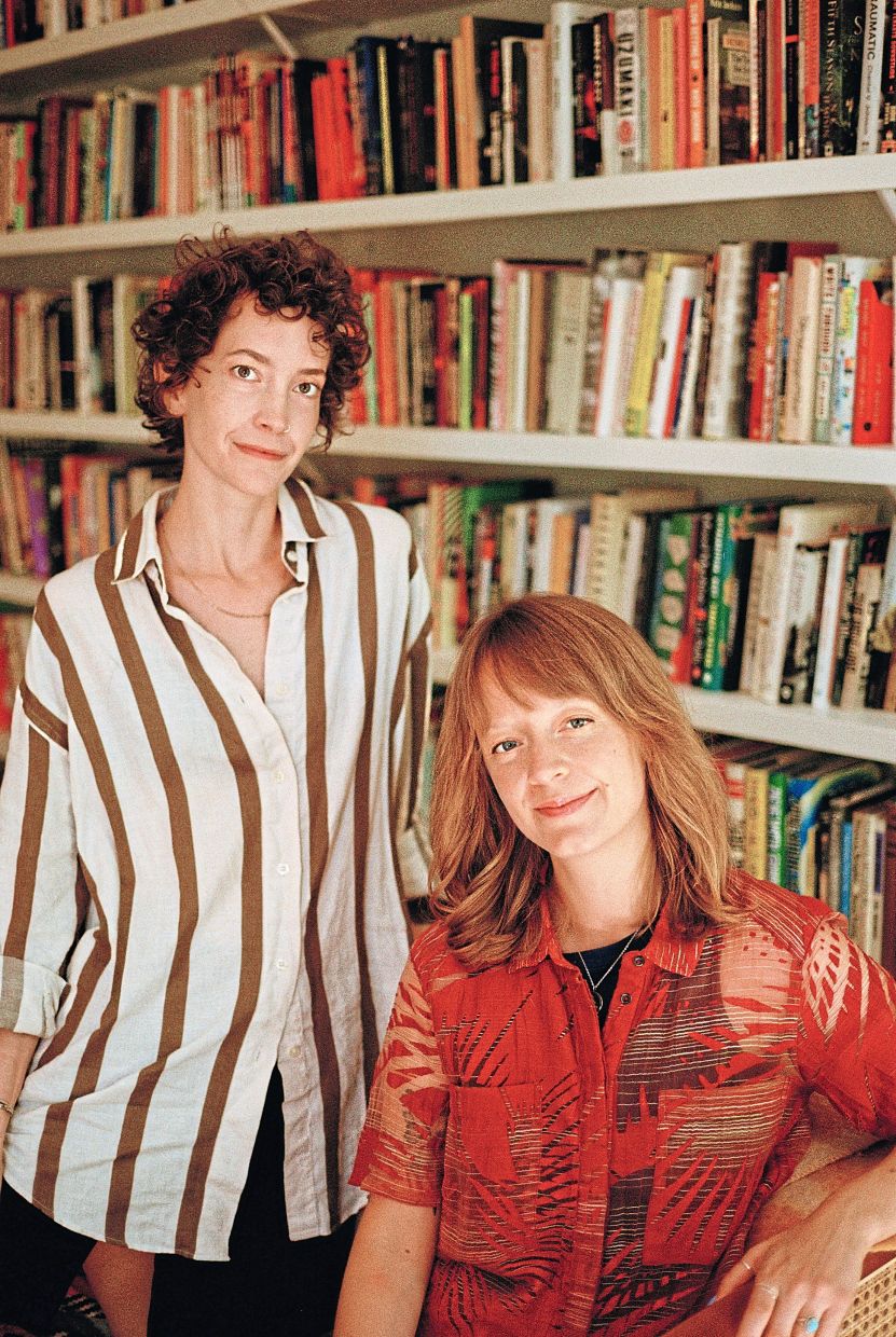 Huffman (left) and Ringo, the creators of Hagfish, an imprint they started in 2022 after leaving jobs at Farrar, Straus & Giroux, in Brooklyn borough of New York. — Photos: TESS MAYER/The New York Times