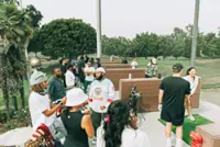 'Pull up, tap in': LA golf collective creates welcoming space where anyone can golf