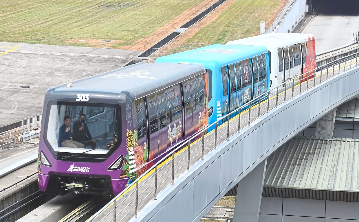 Under scrutiny: Loke said MAHB should ensure the aerotrain service runs smoothly. — AZHAR MAHFOF/The Star