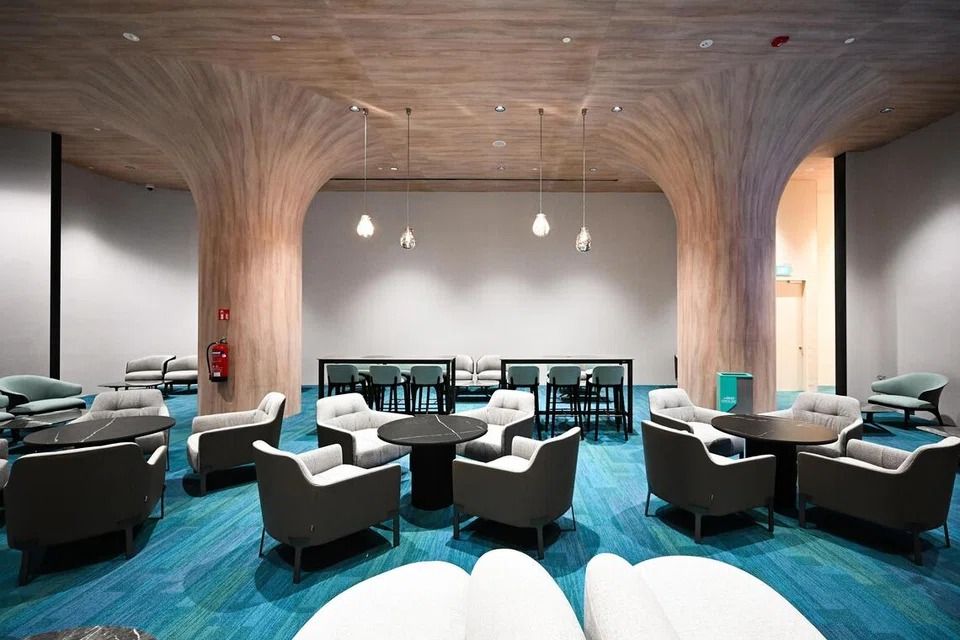 The new VIP lounge inside the dedicated check-in hall on level 1 of Marina Bay Cruise Centre. - Photo: ST