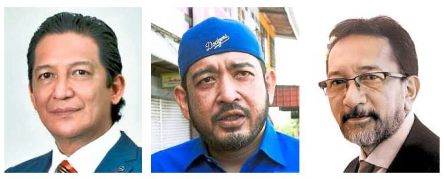 (From left) Anuar Ayub, Nik Mohd Nadzri and Adzhar.