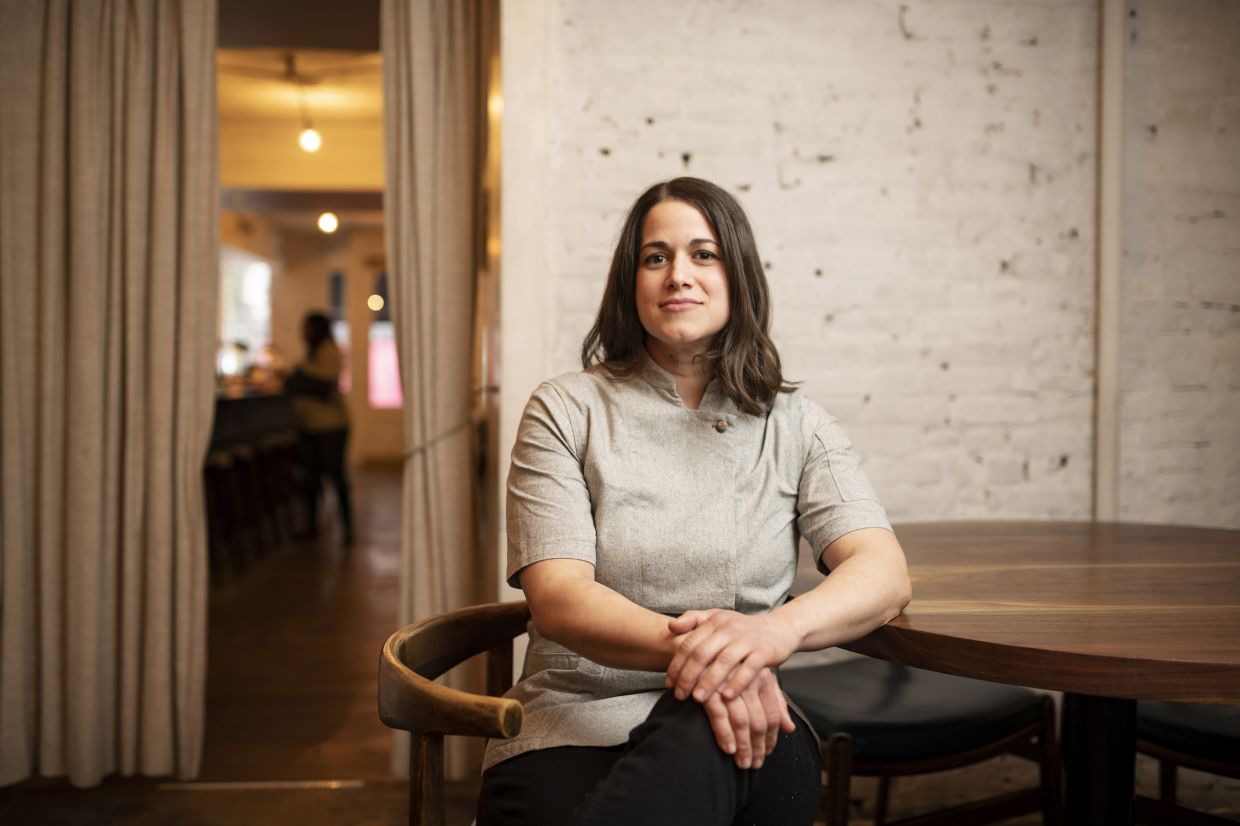The executive chef Mary Attea at The Musket Room in New York, March 1, 2022. Attea’s restaurant Musket Room earned a Michelin star just four months after opening. — Karsten Moran/The New York Times