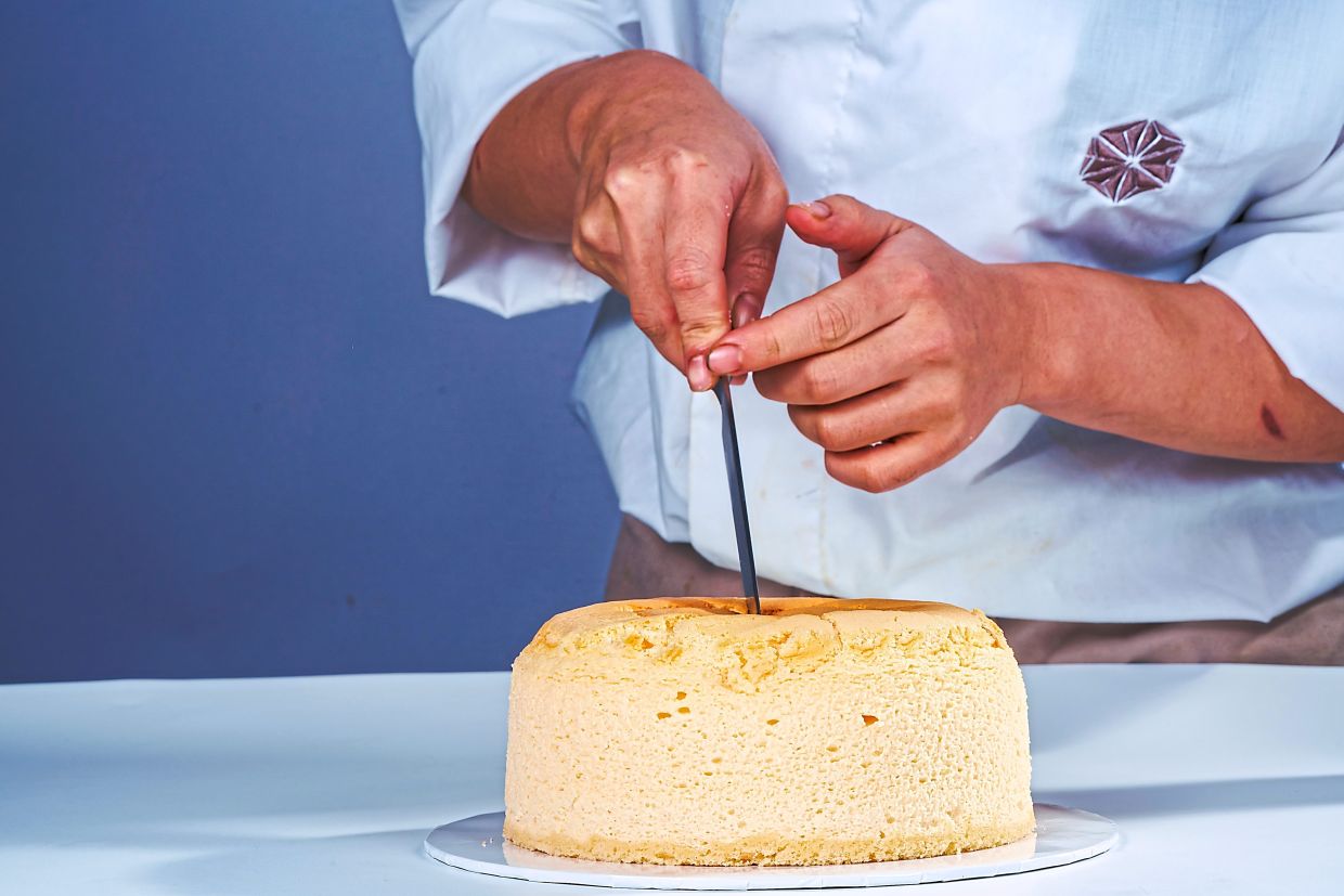 The restaurant's cheese cake has just enough cheese to tantalise without going overboard. — Kotsu Kotsu