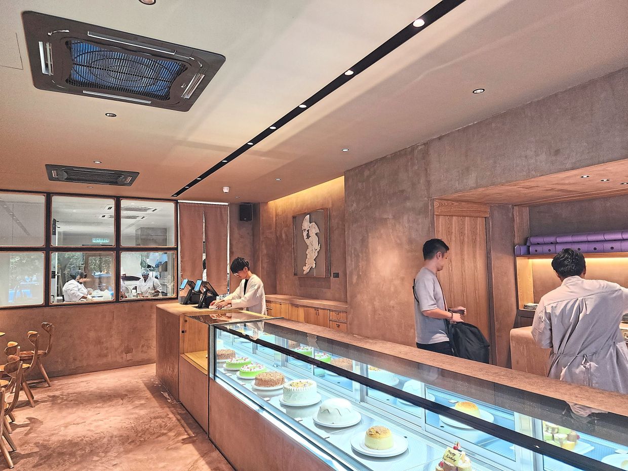 The eatery has a sprawling glass display that offers a bird's eye view of the sweet temptations on offer. — ABIRAMI DURAI/The Star