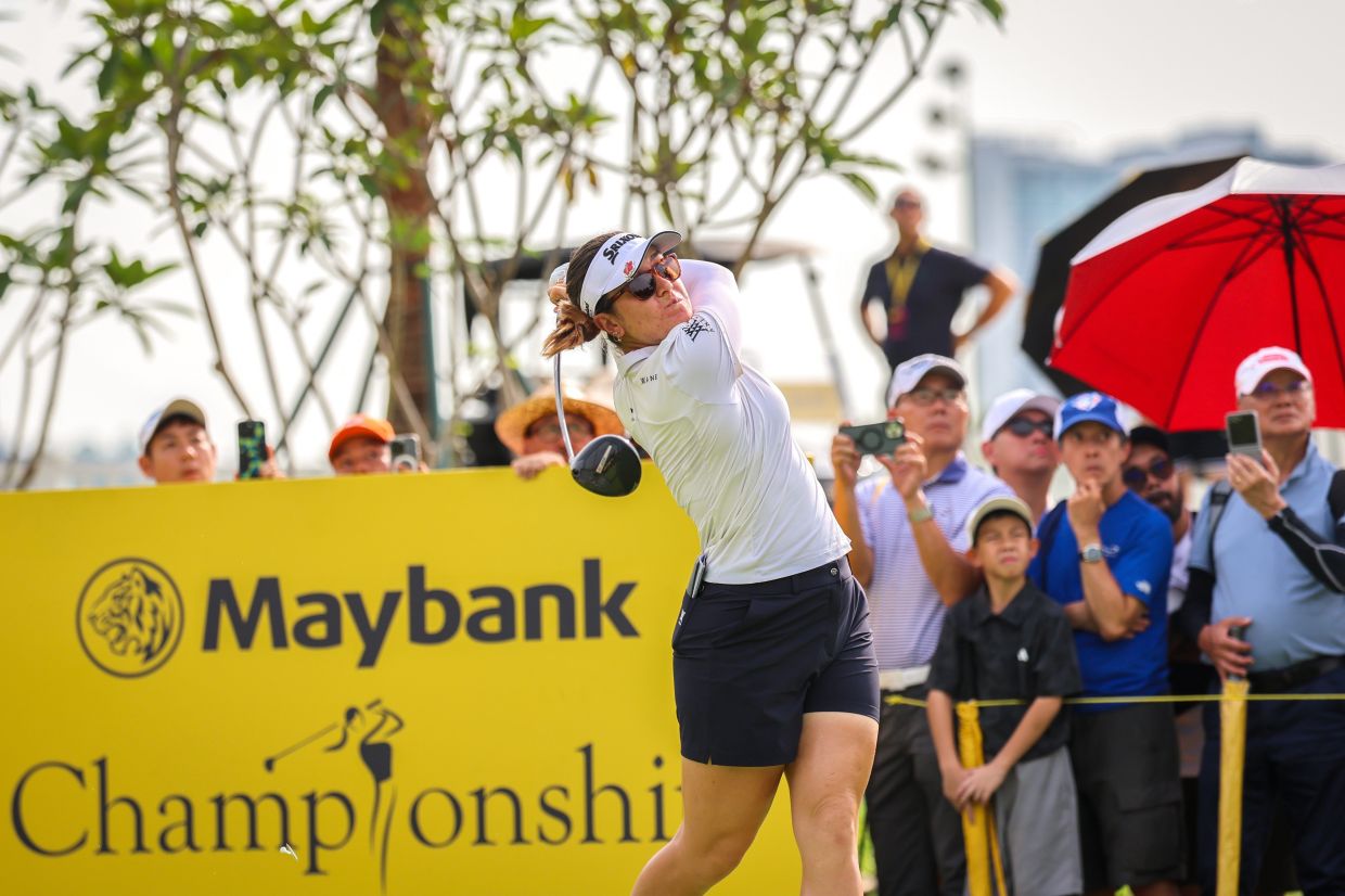 Australian golfer Hannah Geen in action during the Maybank Golf Championship 2025 at the Kuala Lumpur Golf & Country Club. - Photo: Bernama