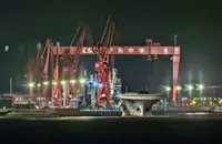 Is China’s new Type 076 drone carrier starting key catapult test?