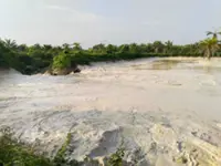 Significant spike in turbidity level at Johor River Basin due to burst pond