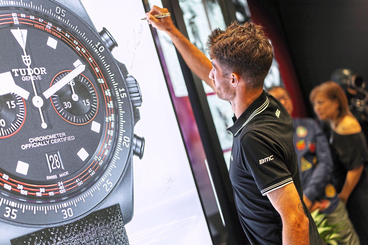 Changizi making his mark at the Tudor boutique.