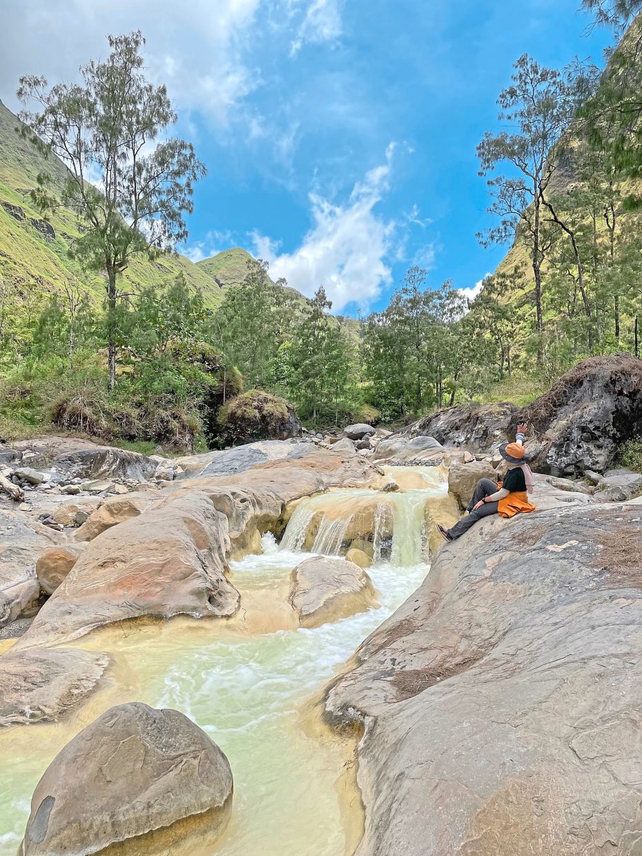 Sabillah embarked on a multi-day hike in Japan's Mount Fuji with a friend recently. — SABILLAH NAZIFA
