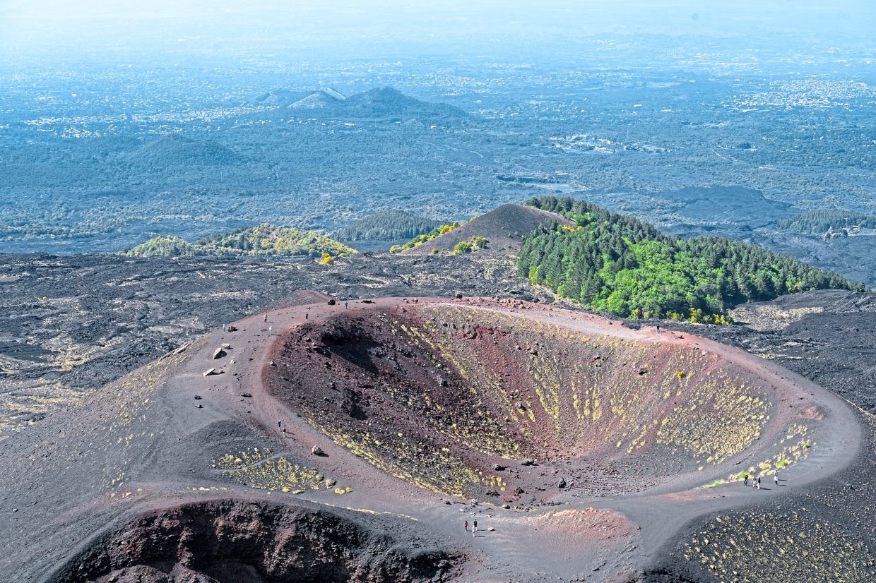 Mount Etna in Italy is the most active volcano in Europe.