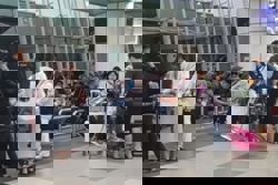 Major flight delays at Kota Kinabalu airport, believed to be due to Typhoon Tino