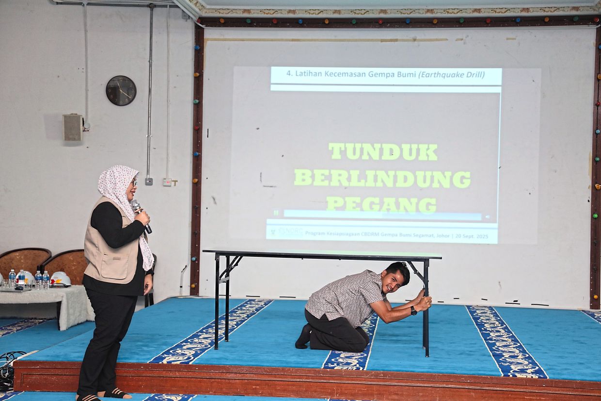 Training for quakes in Perak despite the low risk