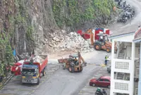 Rush to secure rockfall site