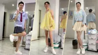 Leggy Chinese dad gains online fame for slender limbs, attracts legwear brands