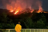 Hill fire rages for hours in Hong Kong’s Pat Sin Leng mountain range