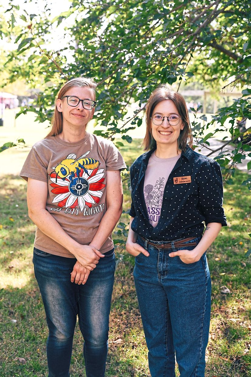 Brown (left) and Roth founded Grassland Groupies as educators looking to help connect locals to nature.