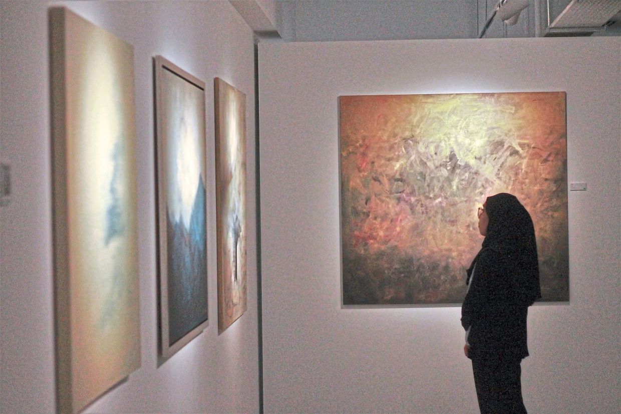 A gallery view of Mulaika's exhibition 'I Remember You' at Harta Space. Photo: The Star/M. Irsyad 