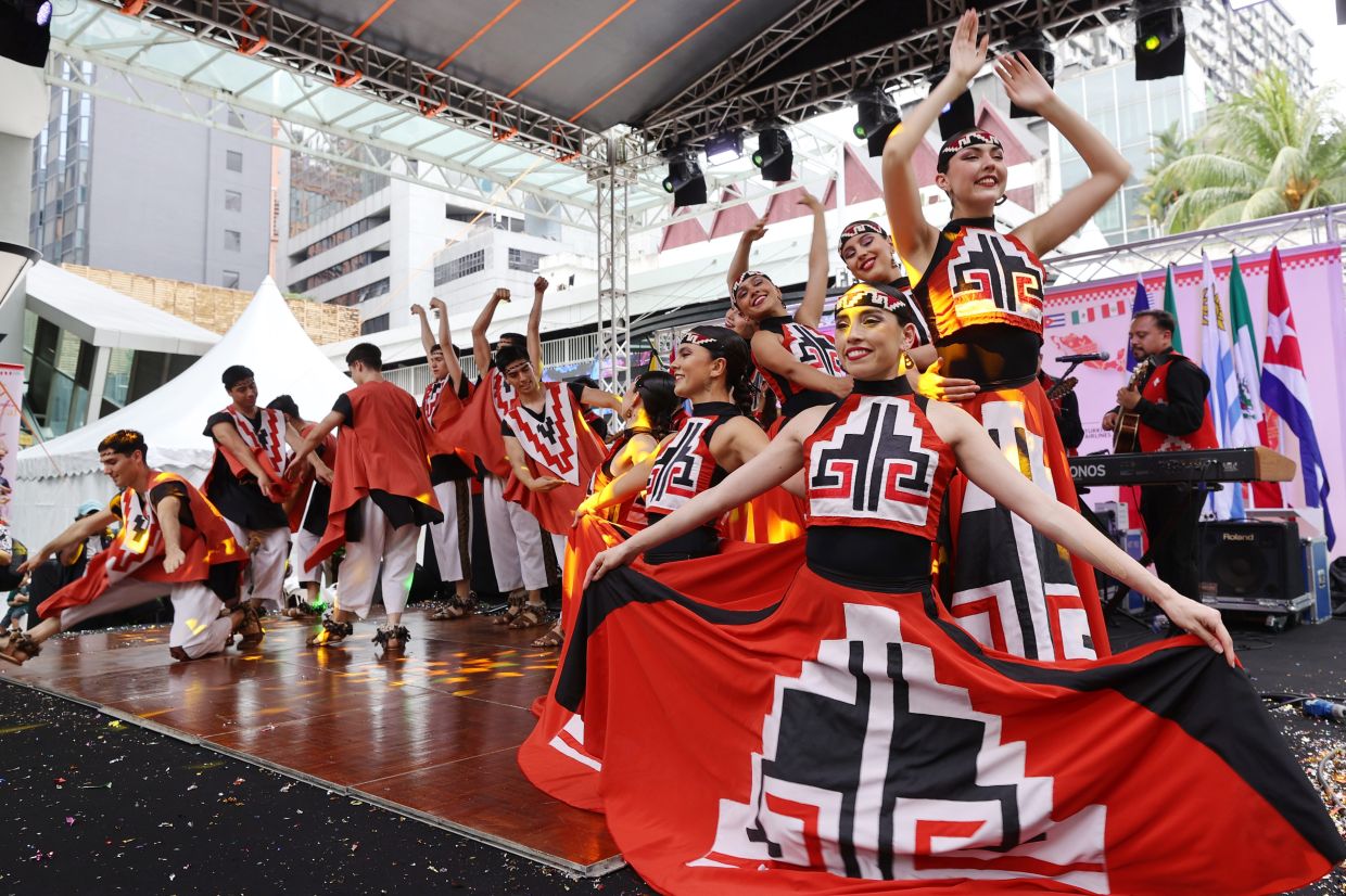 A lively scene from last year's Latin American Festival in Kuala Lumpur, which attracted more than 7,000 people. Photo: The Star/Glenn Guan