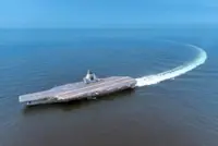 New aircraft carrier makes its debut