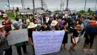 Ayutthaya residents protest flooding, demand opening of floodgates to relieve months of inundation
