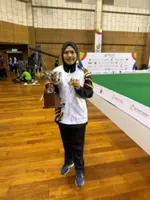 Policewoman Emma shows great composure to gun down historic lawn bowls gold