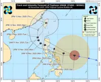 Typhoon Fung-wong gains strength; Five areas in Philippines now under signal No. 3