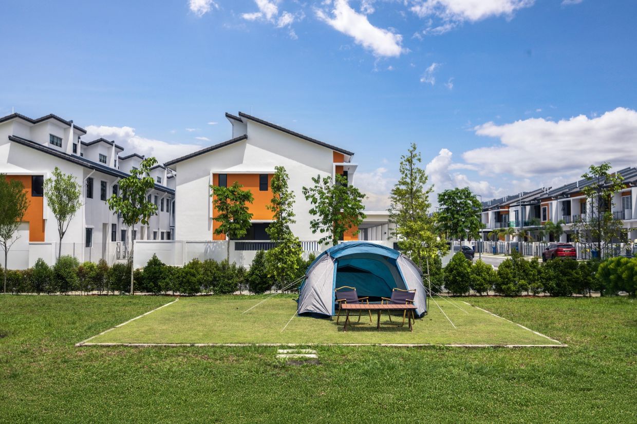 The dedicated camping and picnic area offers a unique way to embrace outdoor living.