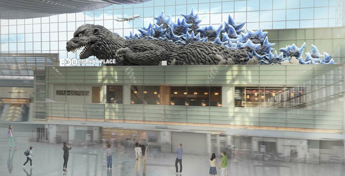 Huge Godzilla installation to see off travellers at Tokyo’s Haneda airport from December