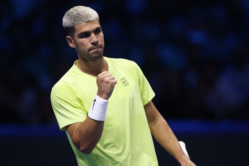 Tennis-Alcaraz off to winning start at ATP Finals with win over De Minaur
