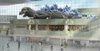 Huge Godzilla installation to see off travellers at Tokyo’s Haneda airport from December